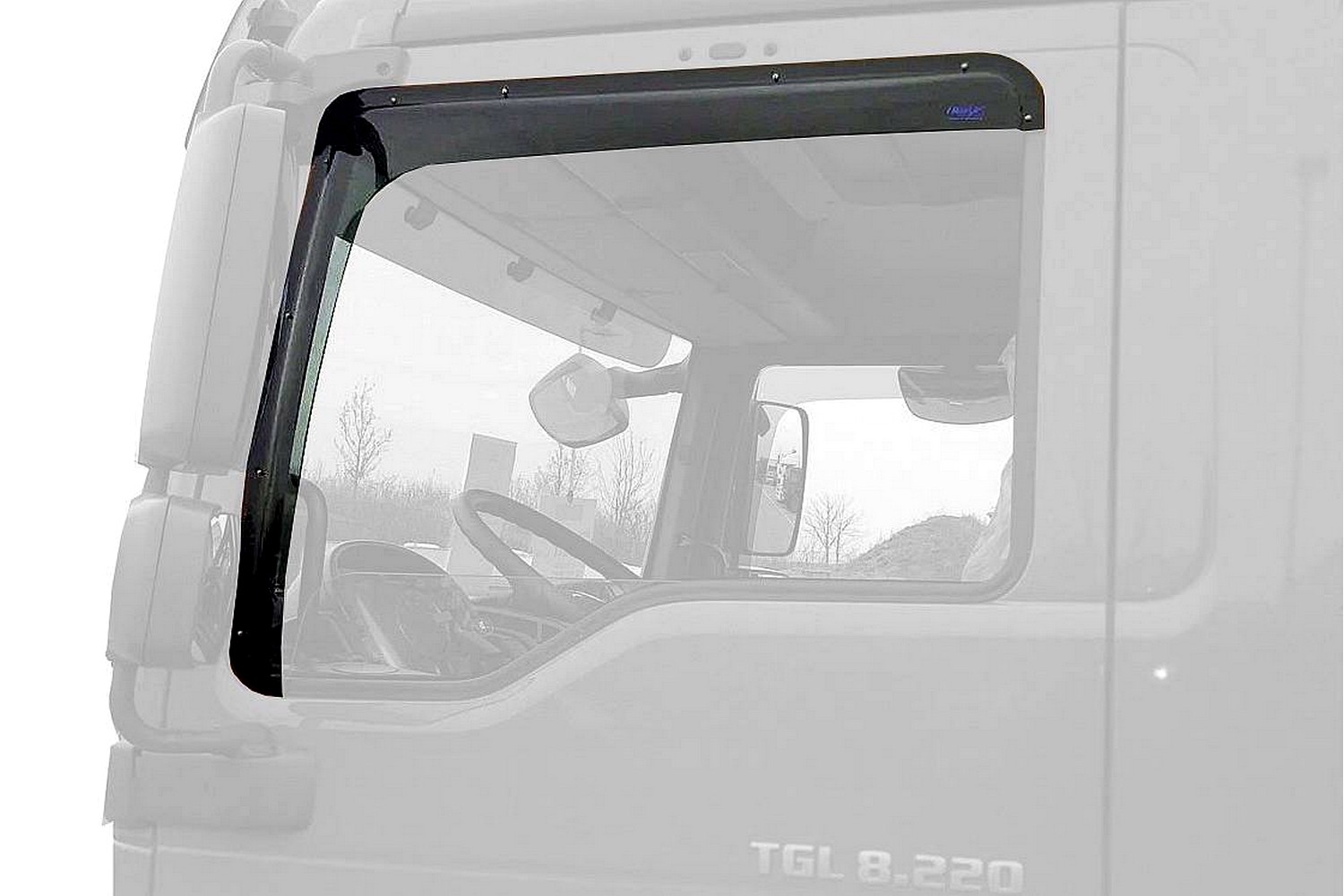 Windabweiser passend für DAF XF105 2005-2013 Vordertüren ClimAir - dunkel transparent