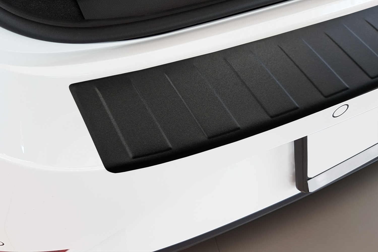 Bumperbeschermer geschikt voor Cupra Leon Sportstourer (KU) 2020-heden wagon RVS mat zwart