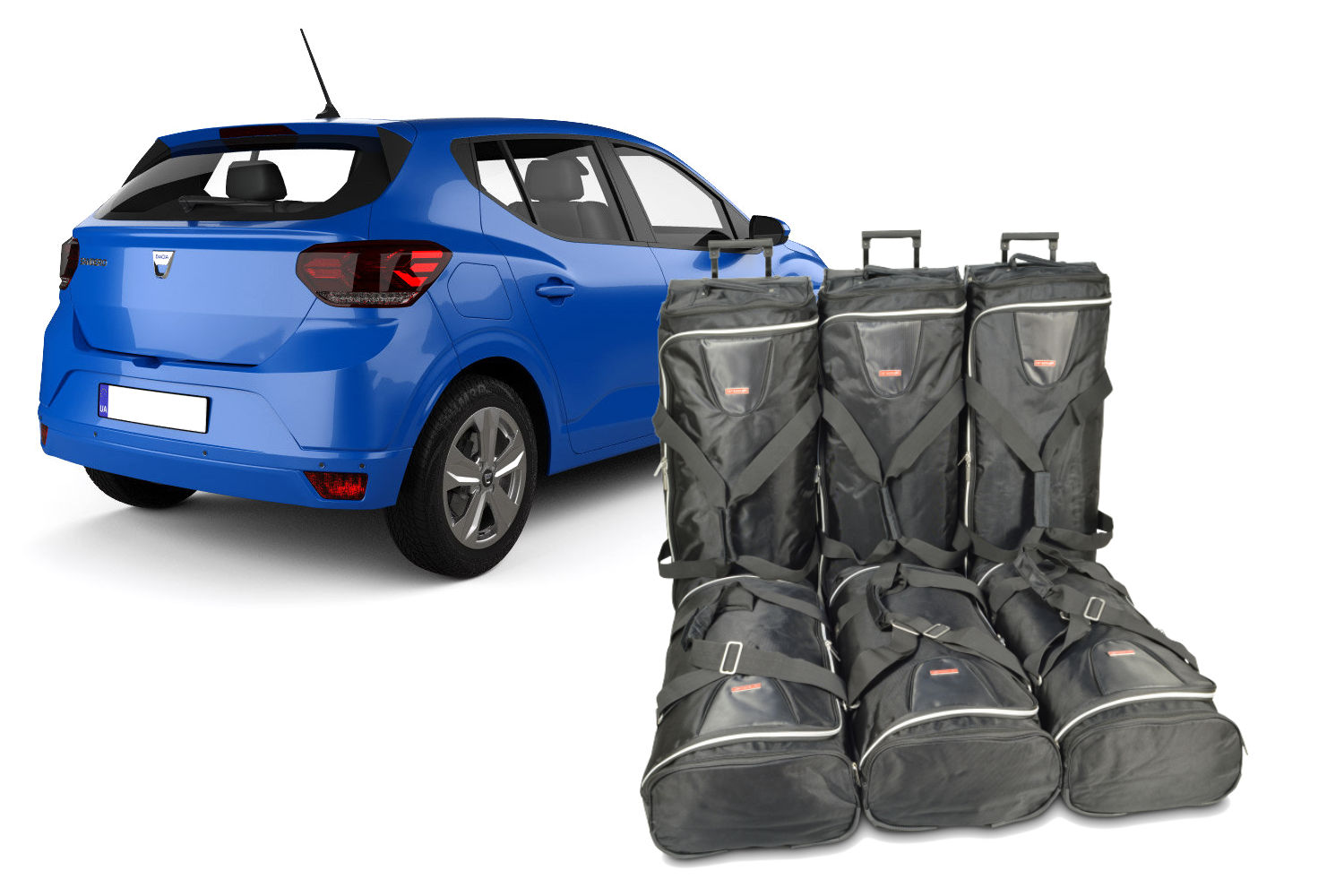 Travel bag set suitable for Dacia Sandero III 2020-present 5-door hatchback