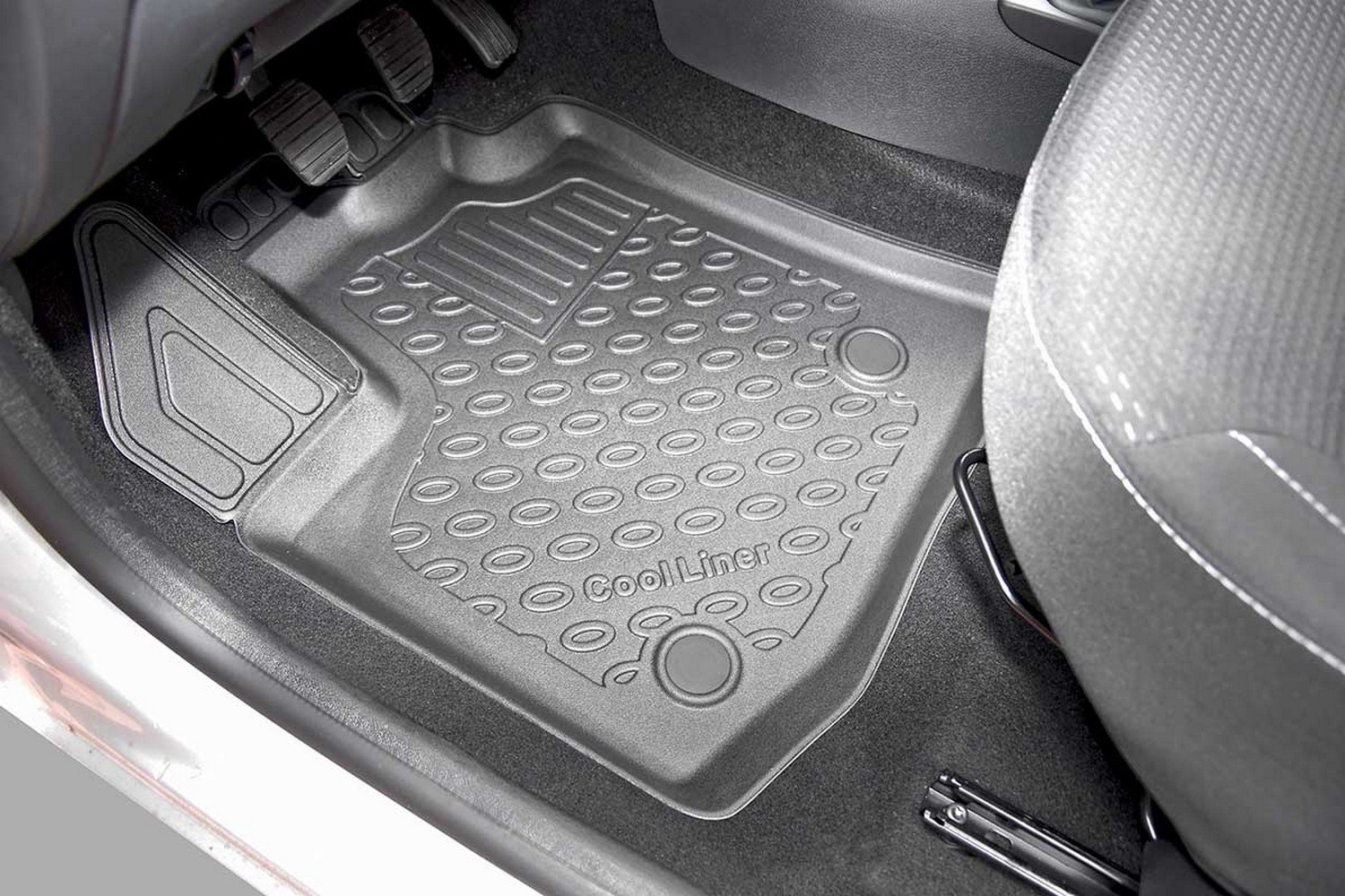 Car mats suitable for Dacia Dokker 2012-2021 Cool Liner PE/TPE rubber (DAC1DOFM-C) (2) Car mats suitable for Dacia Dokker 2012-2021 Cool Liner PE/TPE rubber (DAC1DOFM-C) (2)