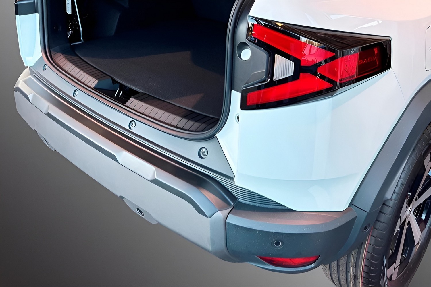 Rear bumper protector suitable for Dacia Duster III 2024-present ABS - matt black Rear bumper protector suitable for Dacia Duster III 2024-present ABS - matt black