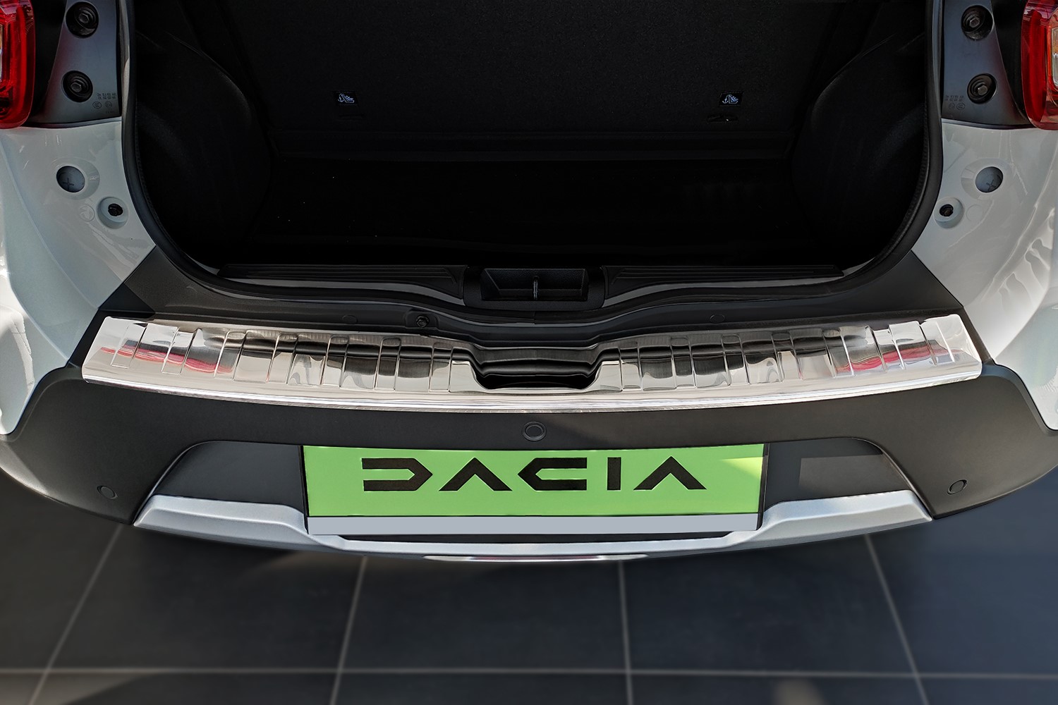 Ladekantenschutz passend für Dacia Spring (BBG) 2021-heute Edelstahl gebürstet