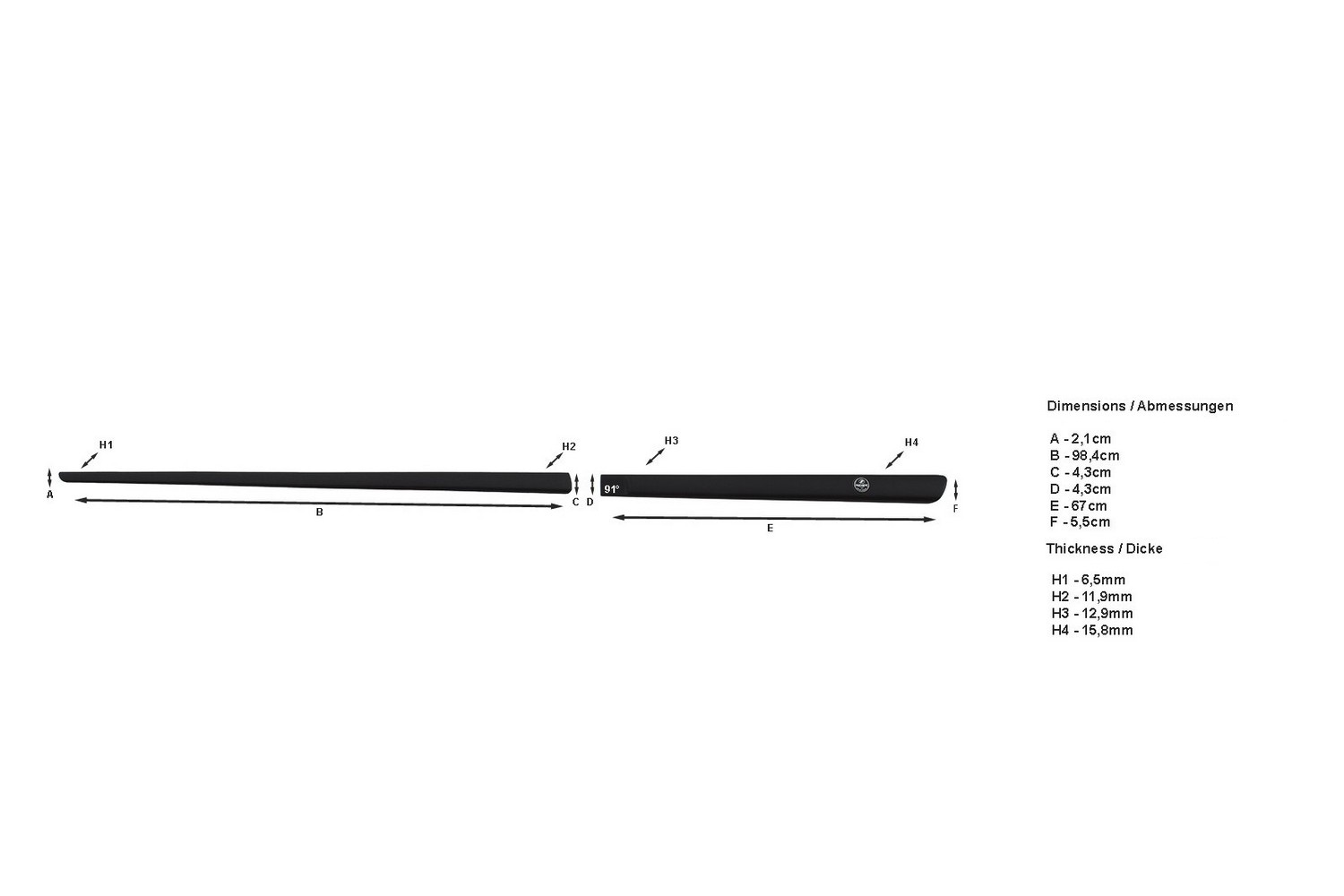 Dimensions door protector set (5) Dimensions door protector set (5)