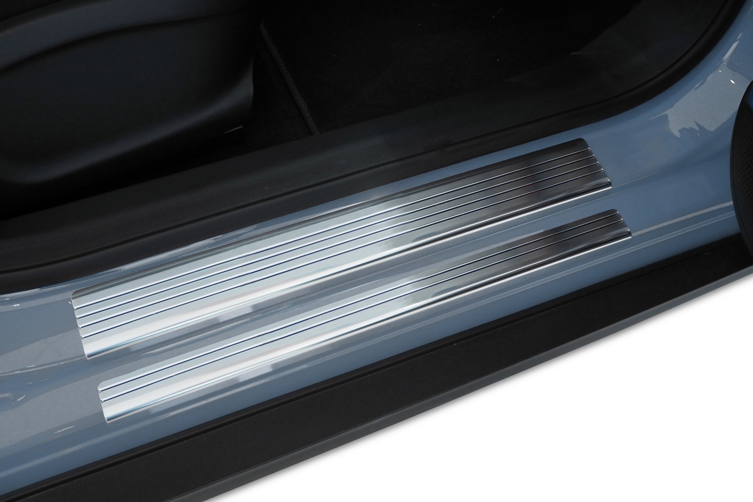 Einstiegsleisten passend für Dodge Journey 2008-2010 Edelstahl - PU-Rippen Einstiegsleisten passend für Dodge Journey 2008-2010 Edelstahl - PU-Rippen