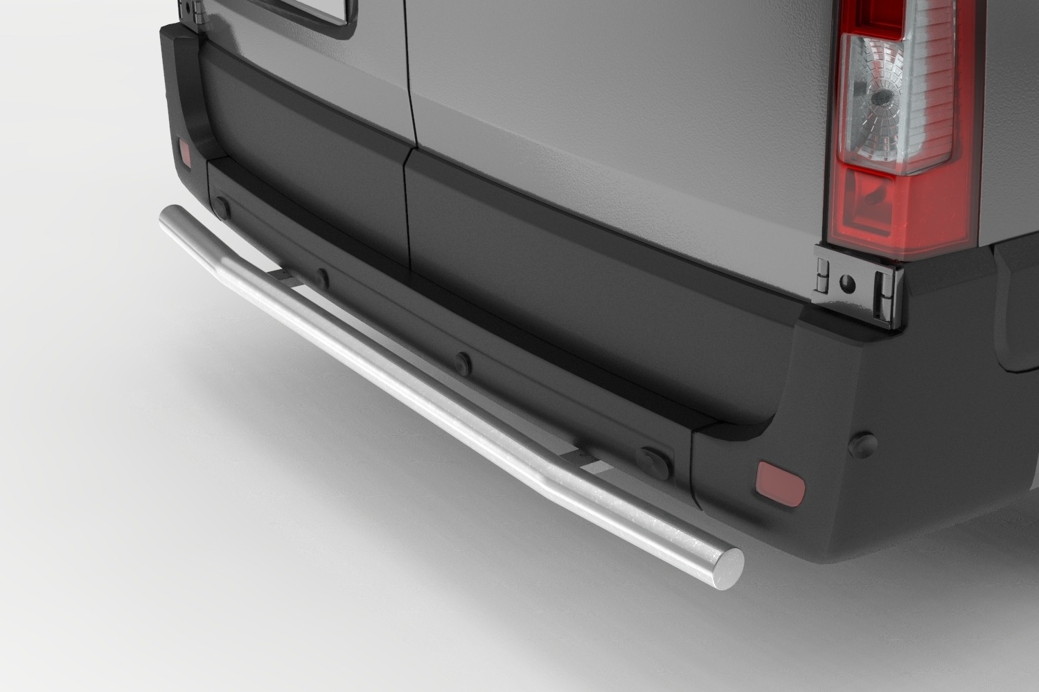 Rear bar suitable for Maxus e-Deliver 9 2021-present stainless steel brushed