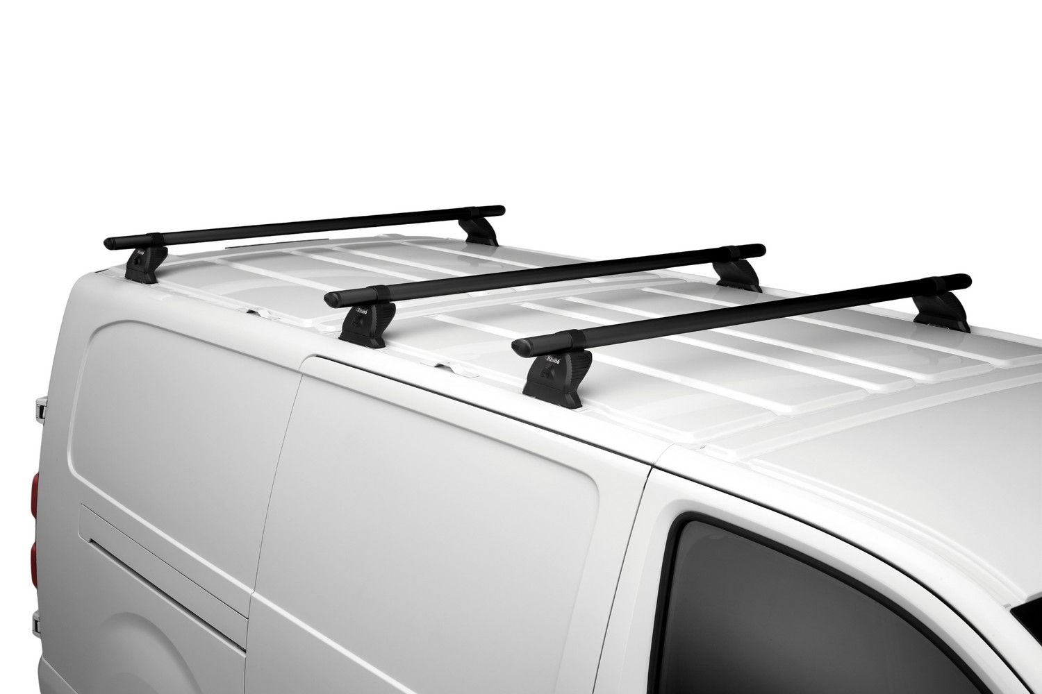 Roof bars suitable for Fiat Ducato III 2006-present Rhino KammBar Pro black - 3 bars