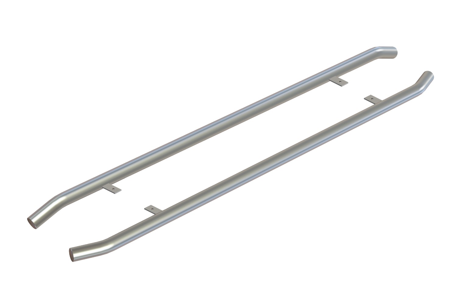 Side bars suitable for Ford Transit & Tourneo Custom 2012-2022 stainless steel brushed 64 mm