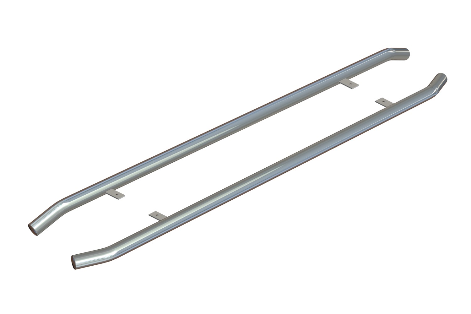 Side bars suitable for Ford Transit & Tourneo Custom 2012-2022 stainless steel polished 64 mm