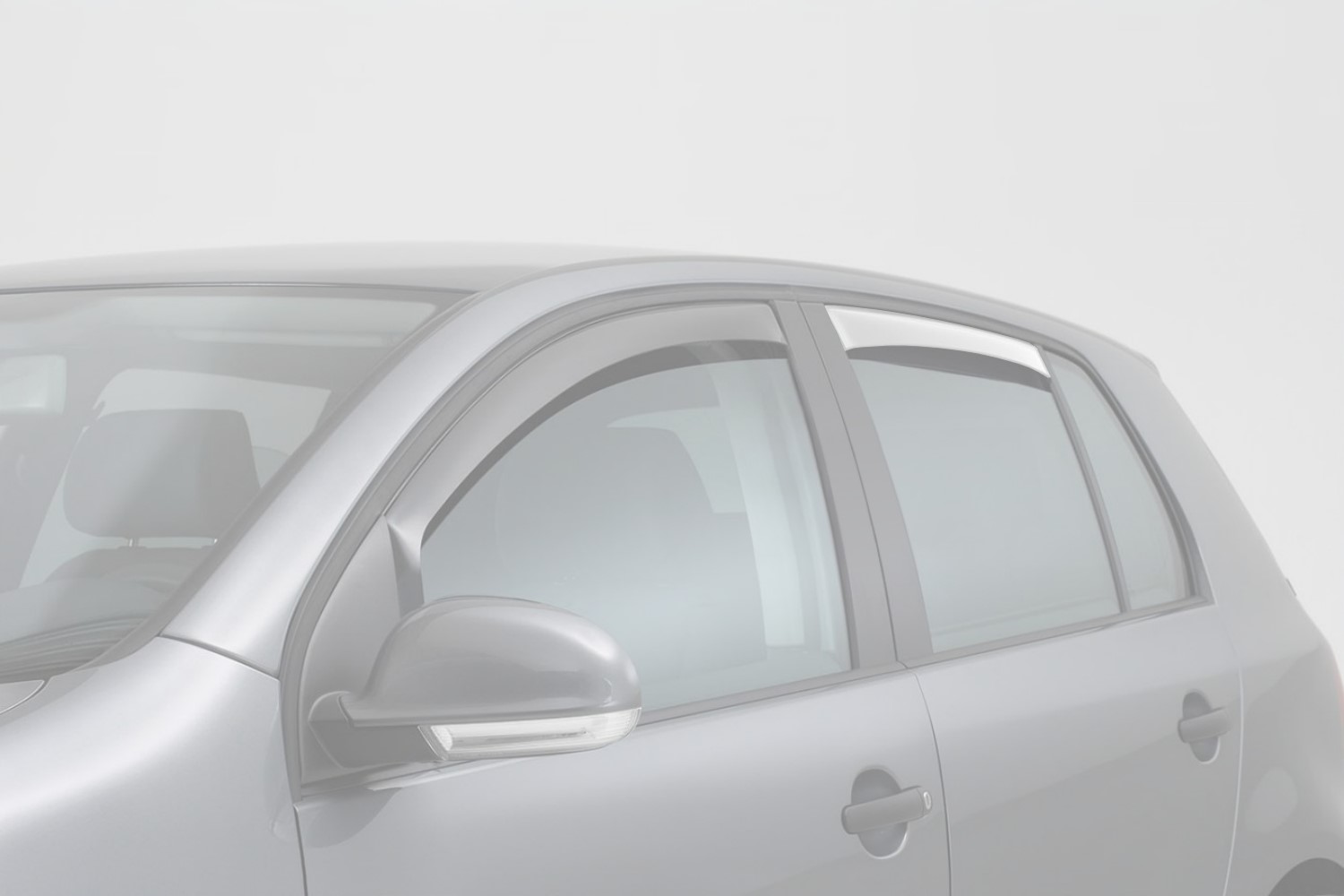 Side window deflectors suitable for Opel Grandland X 2017-2024 rear doors ClimAir - clear transparent