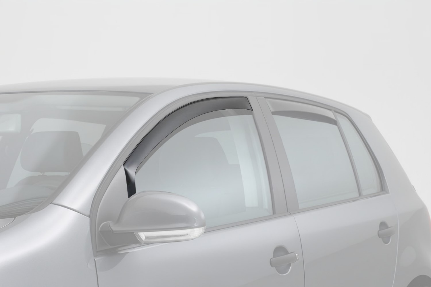 Side window deflectors suitable for Opel Combo E 2018-present front doors ClimAir - smoke grey