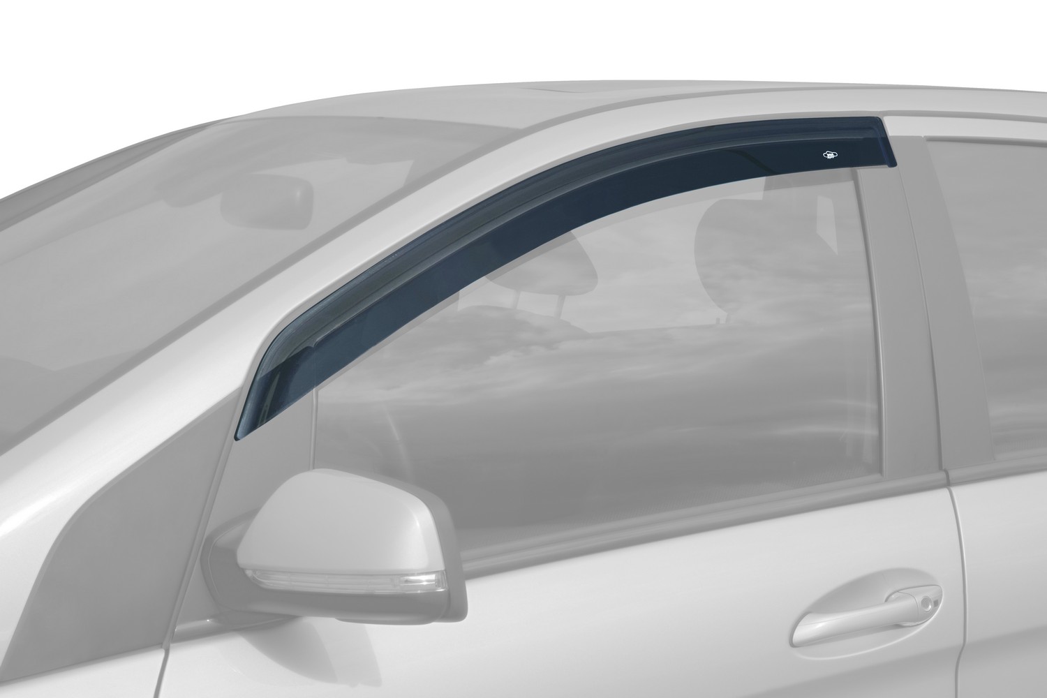 Side wind deflectors suitable for Toyota Camry (XV70) 2019-2024 4-door saloon front doors DGA - dark transparent