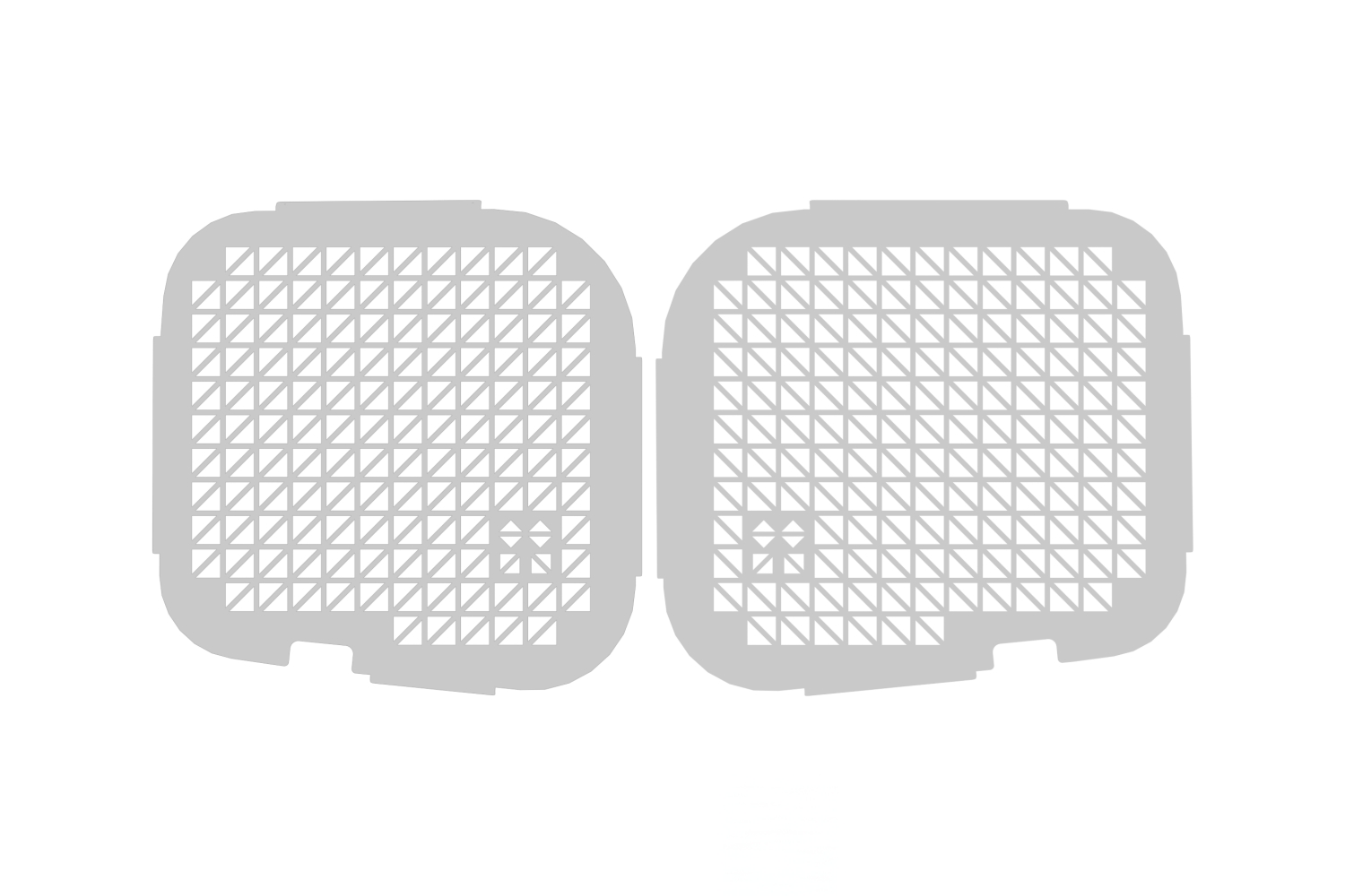 Grilles de fenêtre convient à MAN TGE 2017-présent portes arrières - blanc