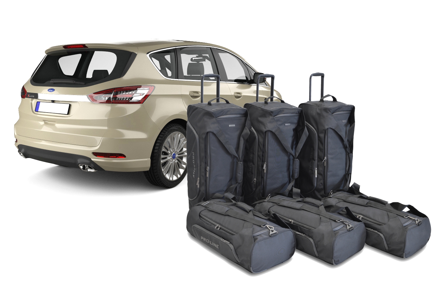 Travel bag set suitable for Ford S-Max II 2015-present Pro.Line