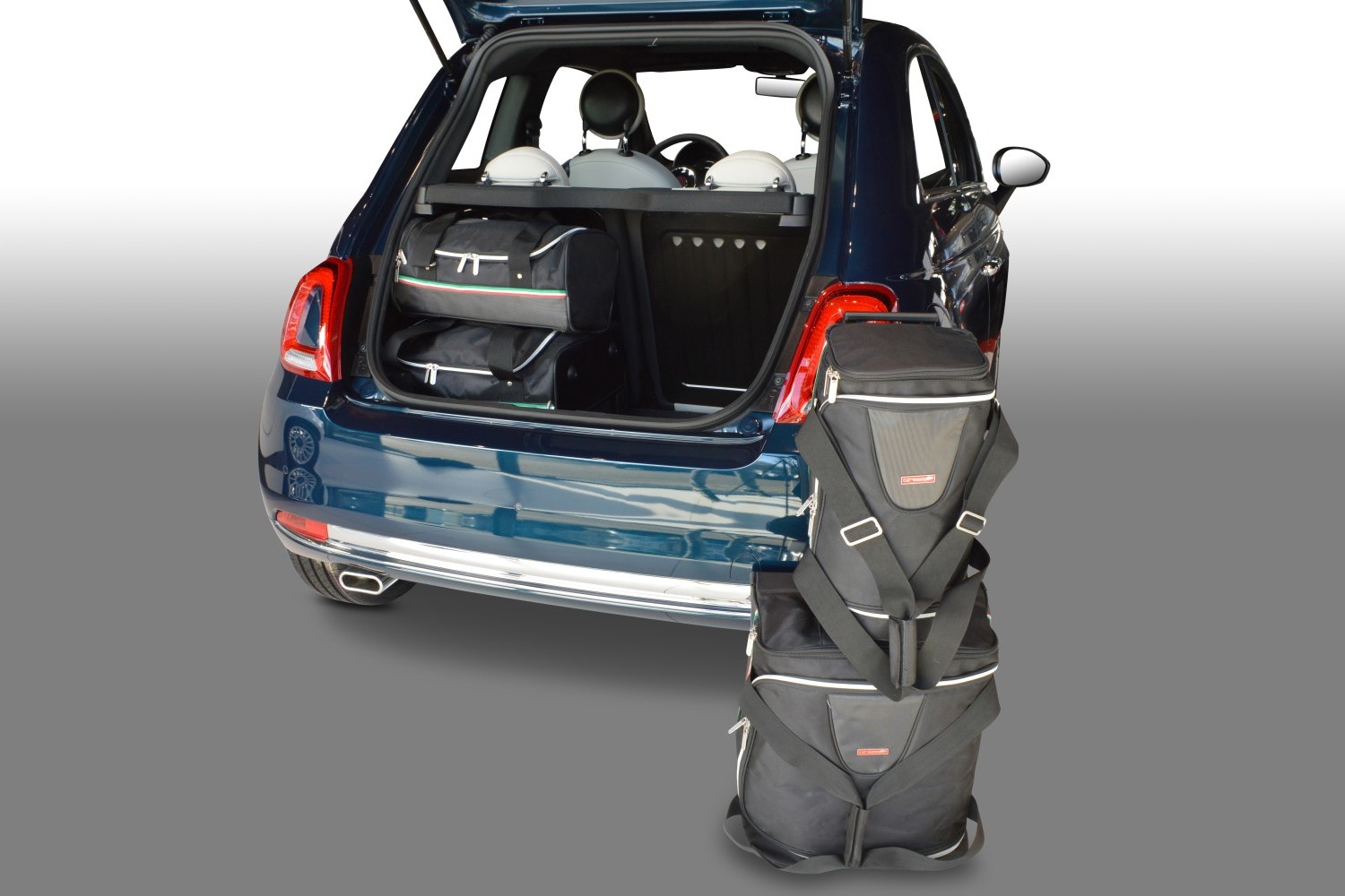 Travel bag set suitable for Fiat 500 2007-present 3-door hatchback