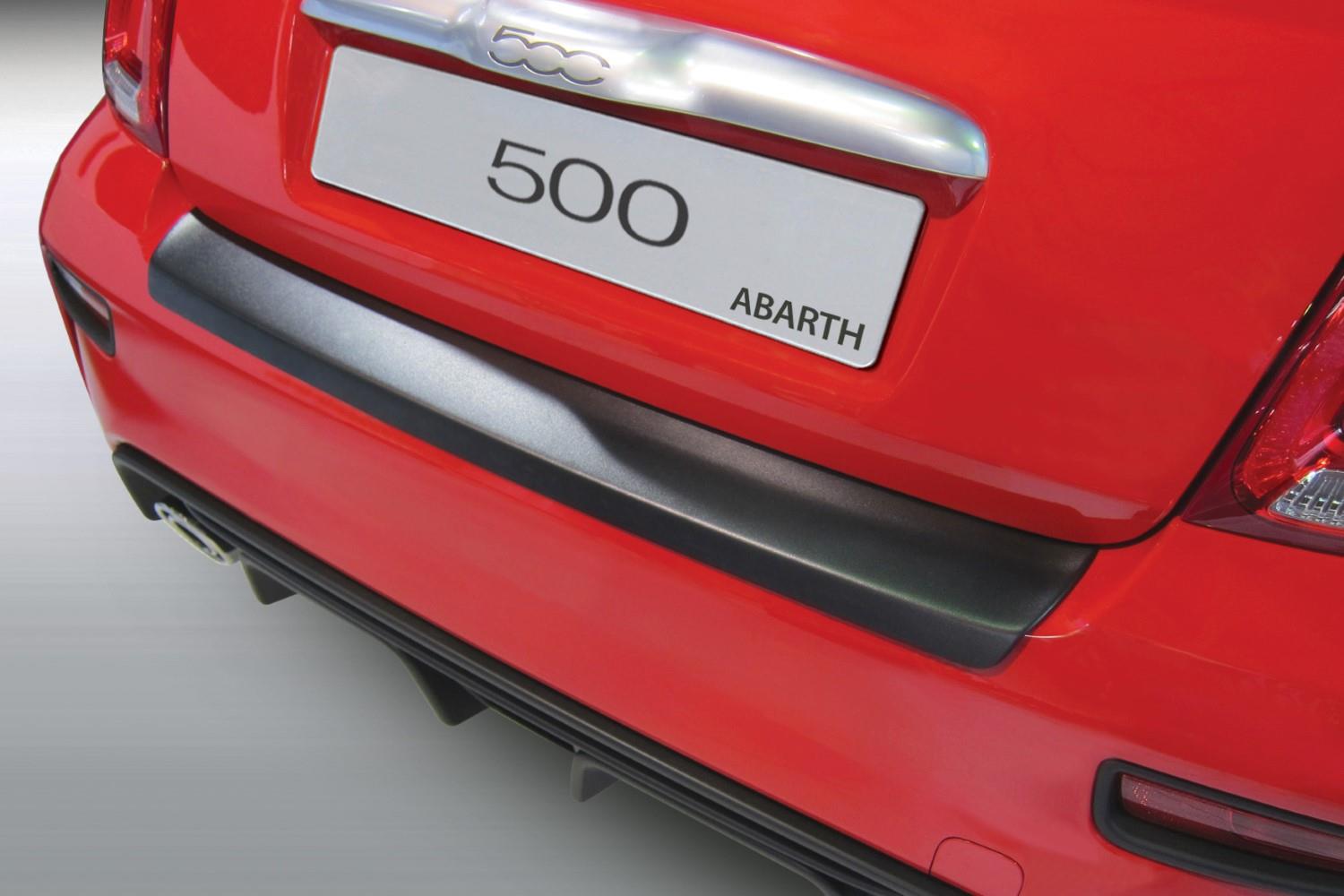 Bumperbeschermer geschikt voor Fiat 500 Abarth 2015-heden 3-deurs hatchback ABS - matzwart