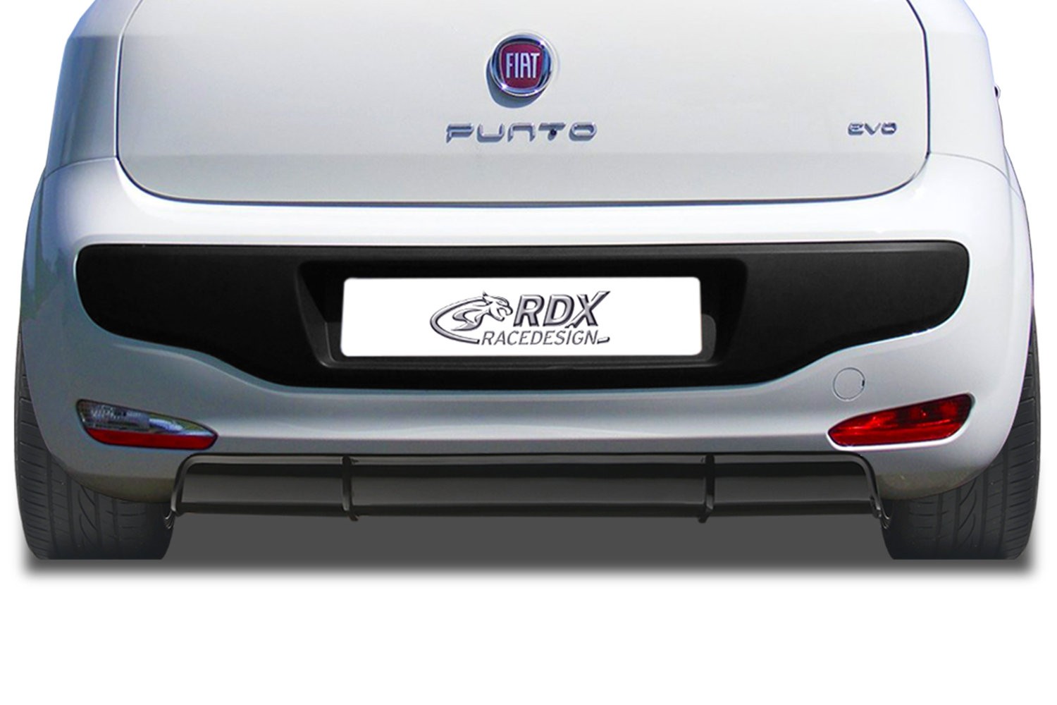 Rear diffuser suitable for Fiat Punto Evo 2005-2018 3 & 5-door hatchback ABS