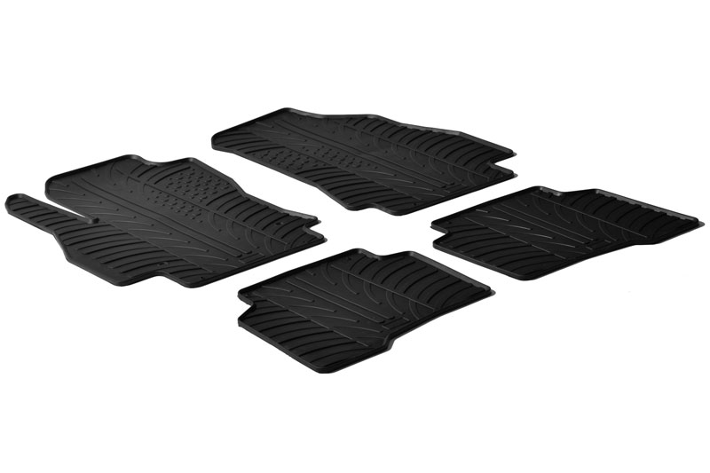 Car mats suitable for Fiat Qubo 2007-present Rubbasol rubber