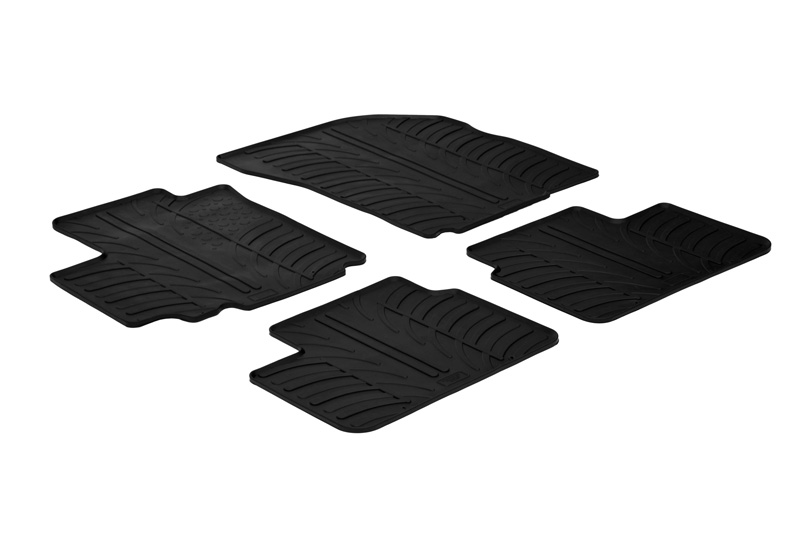 Car mats suitable for Fiat Sedici 2006-2014 5-door hatchback Rubbasol rubber