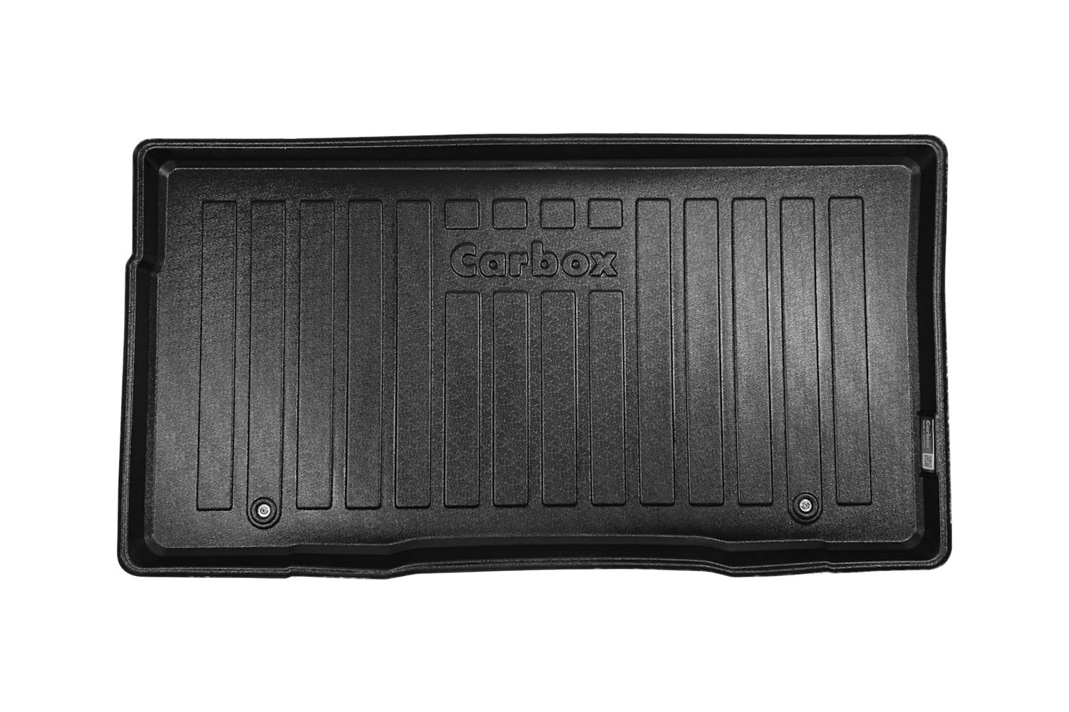 Boot mat suitable for Fiat 500e 2020-present 3-door hatchback Carbox Form PE rubber - black