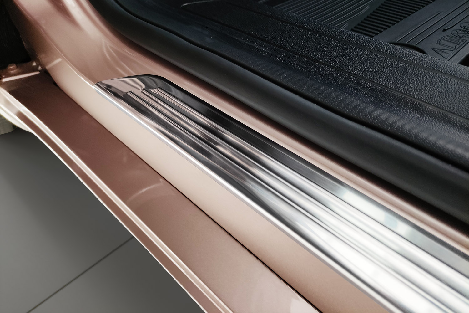Instaplijsten geschikt voor Fiat 500 2015-heden 3-deurs hatchback RVS geborsteld 2-delig