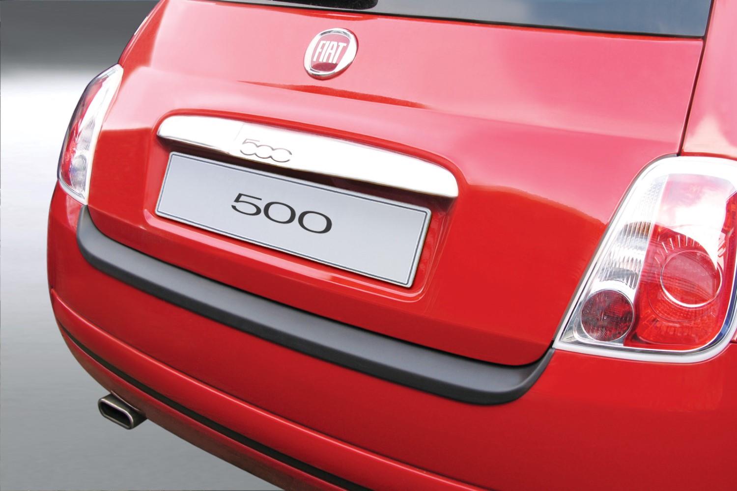 Bumperbeschermer geschikt voor Fiat 500 2007-2015 3-deurs hatchback ABS - matzwart