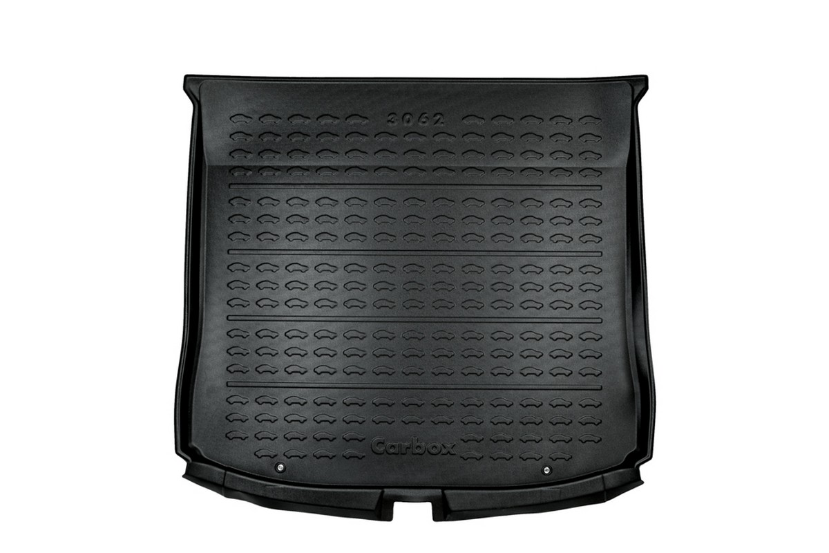 Tapis de coffre convient à Ford Edge II 2016-présent Carbox Form PE caoutchouc - noir