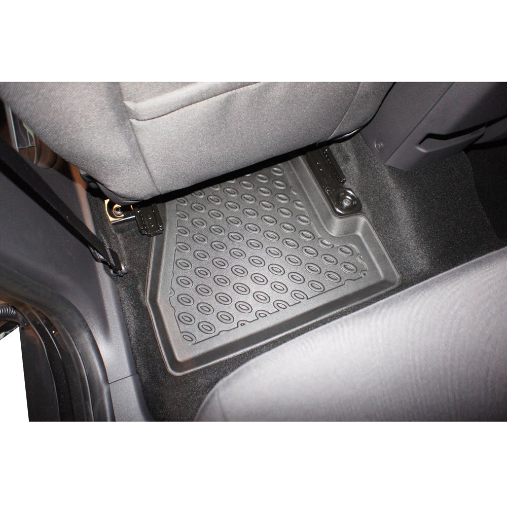 Car Mats for Ford Focus I 1998 to 2004 (including SW) Fix Oval Fit Non-Slip  Reinforced Rubber Heel Pad : : Automotive