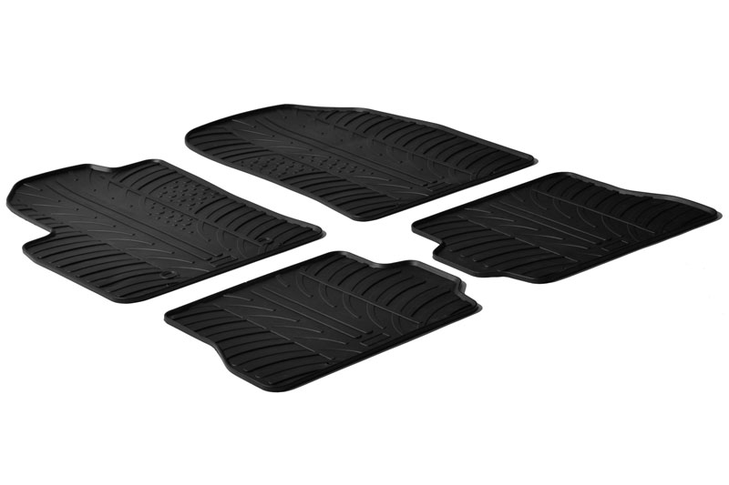 Fußmatten passend für Ford Fusion 2002-2012 5-Türer Schrägheck Rubbasol Gummi