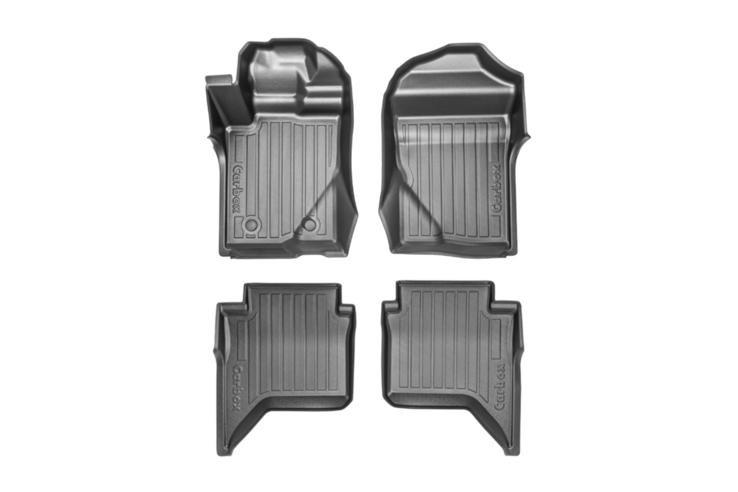 Car mats suitable for Ford Ranger IV 2022-present Carbox Floor PE rubber - front + rear set