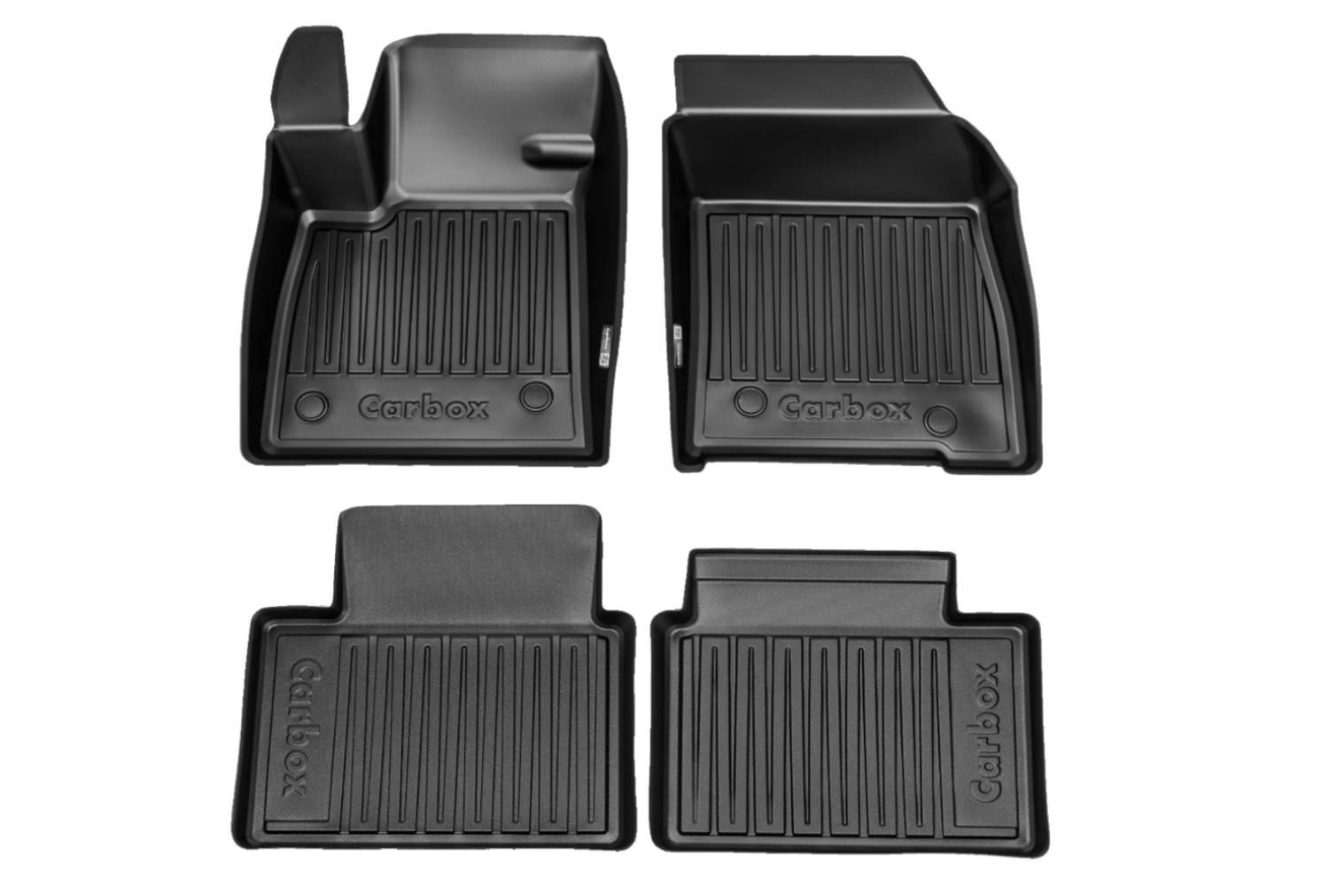 Car mats suitable for Ford Focus IV 2018-present 5-door hatchback Carbox Floor PE rubber - front + rear set