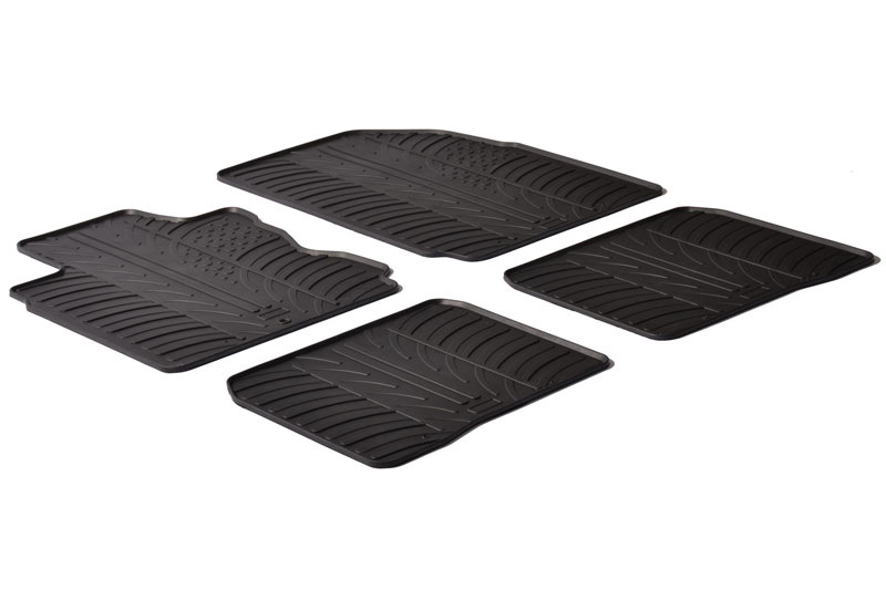 Fußmatten passend für Ford Galaxy II 2010-2015 Rubbasol Gummi