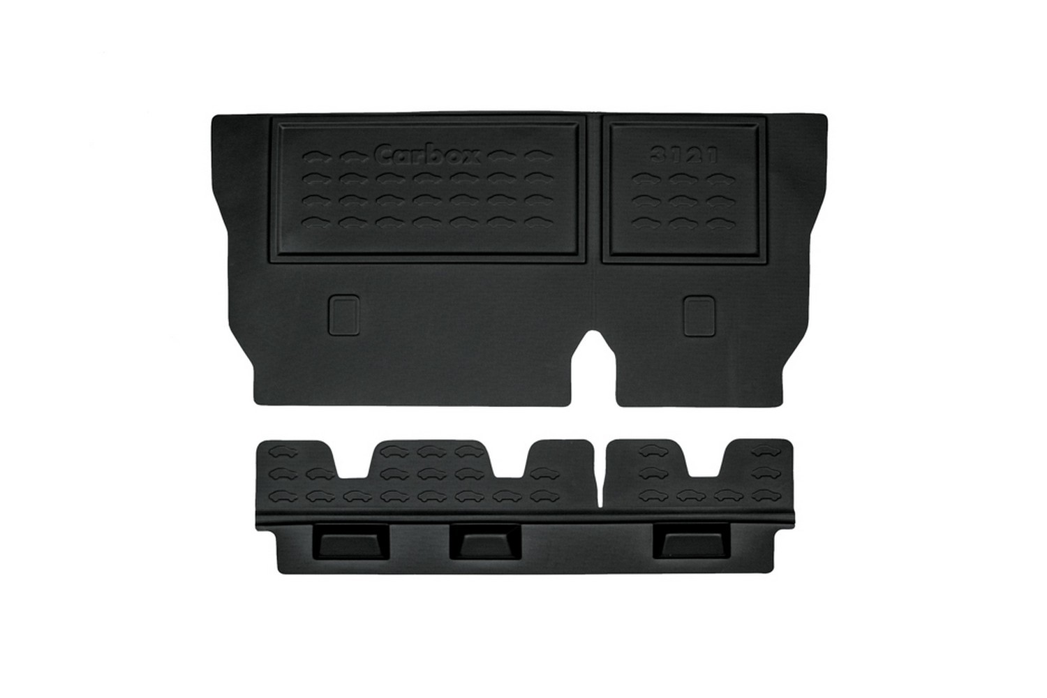 Achterbank rugleuning beschermer geschikt voor Ford Kuga II 2012-2019 Carbox Form2Flex PE rubber