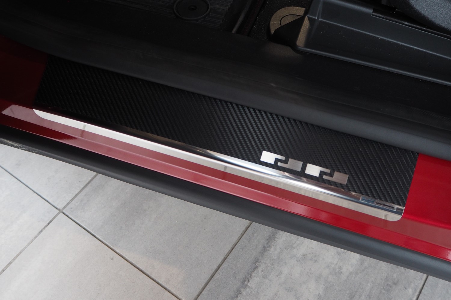 Einstiegsleisten passend für Ford Puma 2019-heute Edelstahl - Carbon Folie