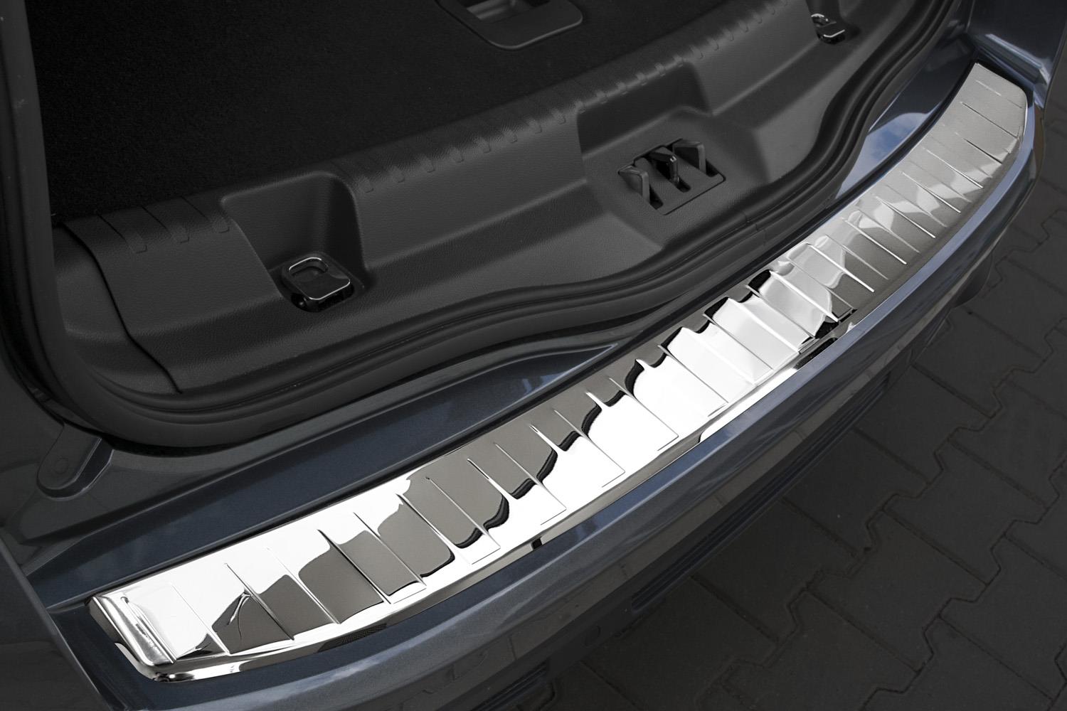 Protection de seuil de coffre Ford S-Max II 2015-2023 acier inox brillant
