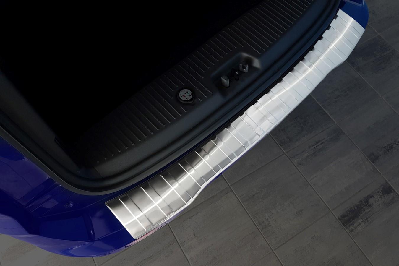 Bumperbeschermer geschikt voor Ford Transit & Tourneo Courier 2014-2023 RVS geborsteld