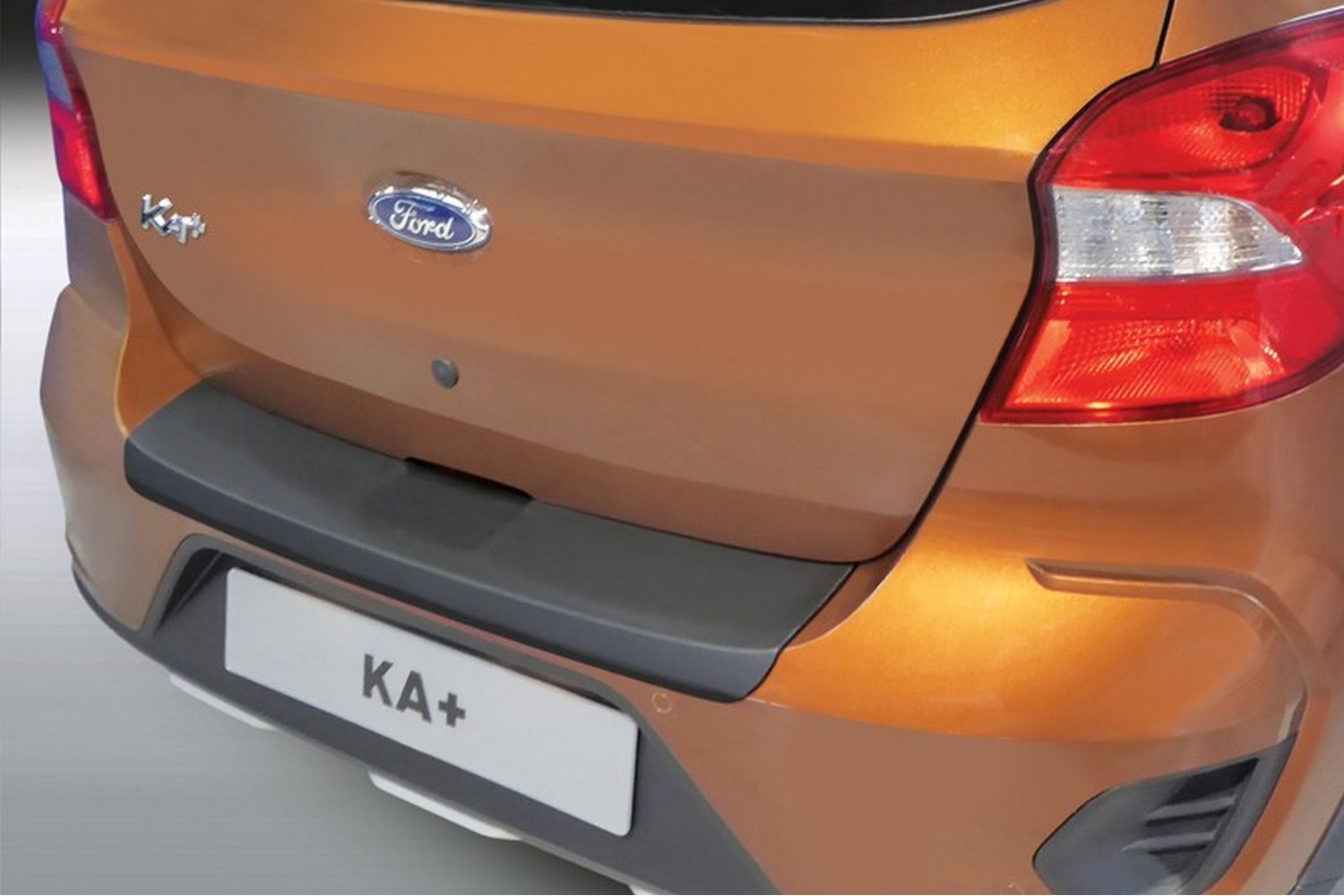 Bumperbeschermer geschikt voor Ford Ka+ 2018-heden 5-deurs hatchback ABS - matzwart