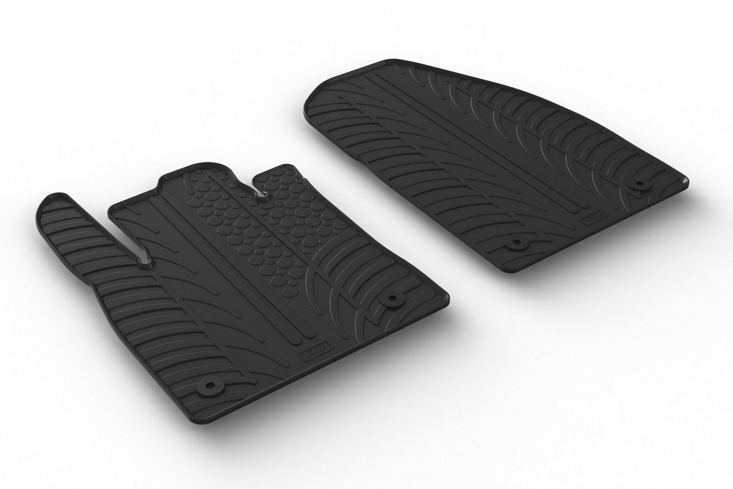 Car mats suitable for Ford Transit Courier II 2023-present Rubbasol rubber