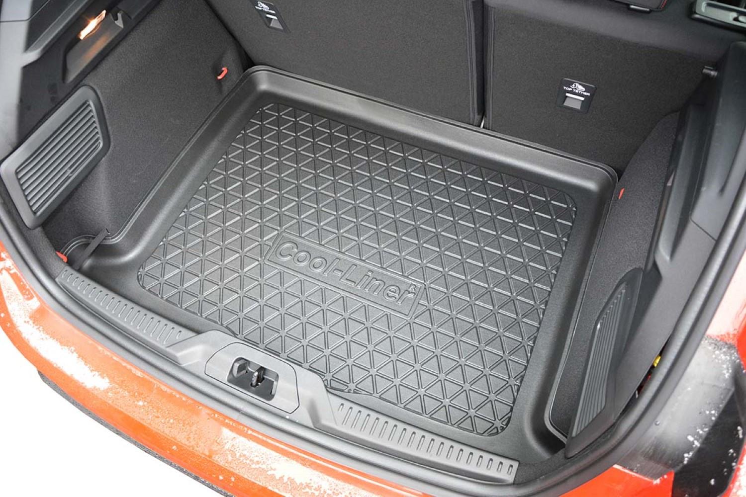 Boot mat suitable for Ford Focus IV 2018-present 5-door hatchback Cool Liner anti slip PE/TPE rubber