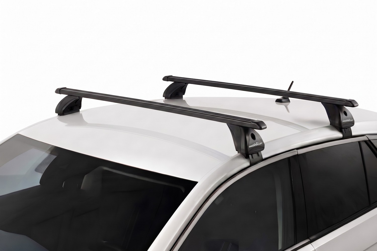 Roof bars suitable for Alfa Romeo 147 2000-2010 3-door hatchback Green Valley Original black