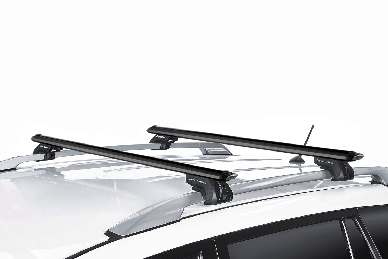 Dachträger passend für SsangYong - KGM Korando (C200) 2010-2014 Green Valley Vento Trek Schwarz Dachträger passend für SsangYong - KGM Korando (C200) 2010-2014 Green Valley Vento Trek Schwarz