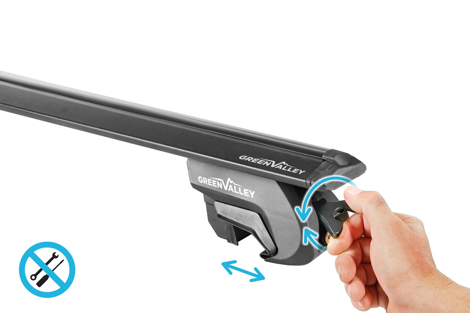 Green Valley Vento Trek roof bars set black - Dachträger / Relingträger Satz Schwarz - dakdragers set zwart - jeu de barres de toit noir (3) Green Valley Vento Trek roof bars set black - Dachträger / Relingträger Satz Schwarz - dakdragers set zwart - jeu de barres de toit noir (3)