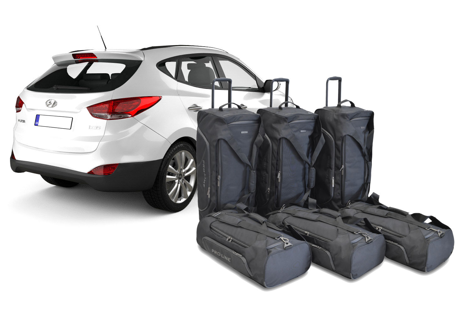 Set de sacs de voyage convient à Hyundai ix35 (LM) 2010-2015 Pro.Line
