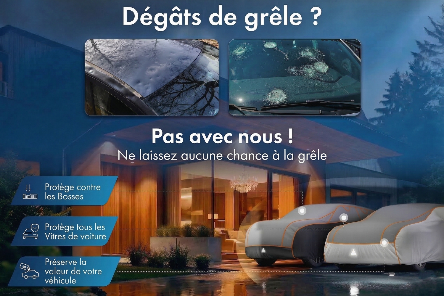 Housse anti-grêle Perma Protect SUV gris / noir (3) Housse anti-grêle Perma Protect SUV gris / noir (3)