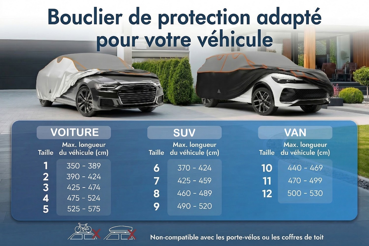 Housse anti-grêle Perma Protect SUV gris / noir (7) Housse anti-grêle Perma Protect SUV gris / noir (7)