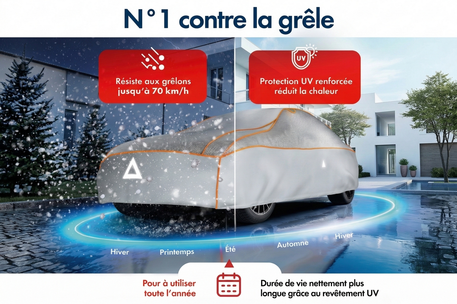 Housse anti-grêle Premium Epe Sun Protect voiture de tourisme (4) Housse anti-grêle Premium Epe Sun Protect voiture de tourisme (4)