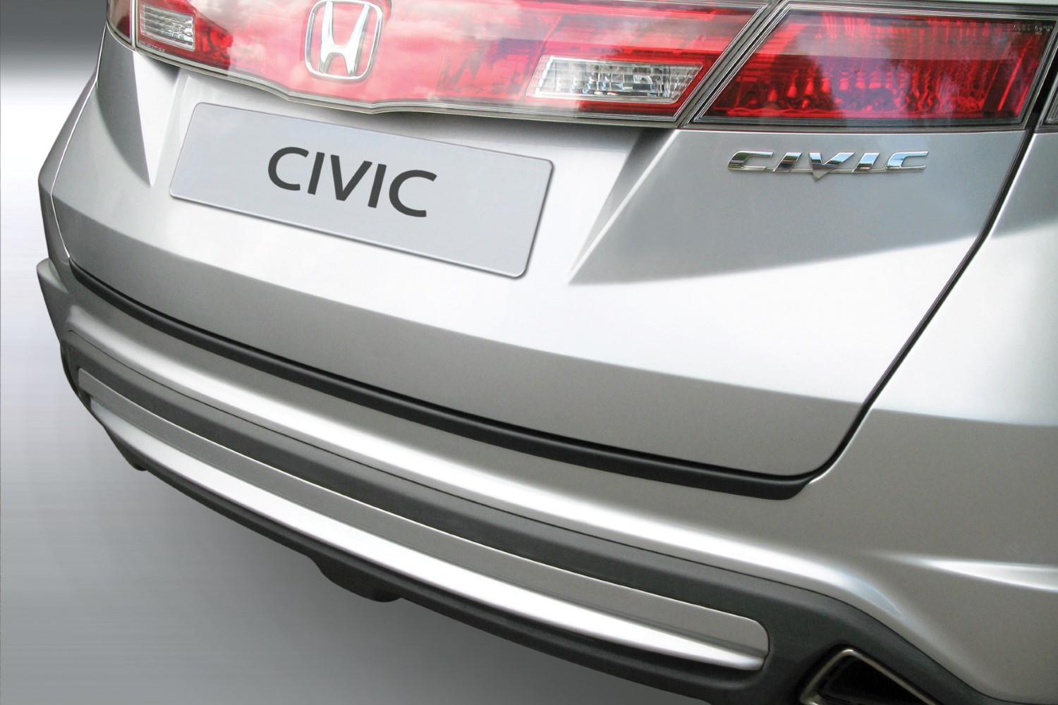 Protection de seuil de coffre Honda Civic VIII 2005-2011 3 & 5 portes bicorps ABS - noir mat