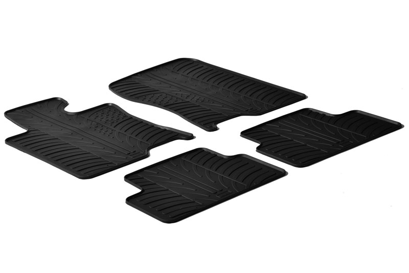 Car mats suitable for Honda Accord VIII 2008-2015 4-door saloon Rubbasol rubber
