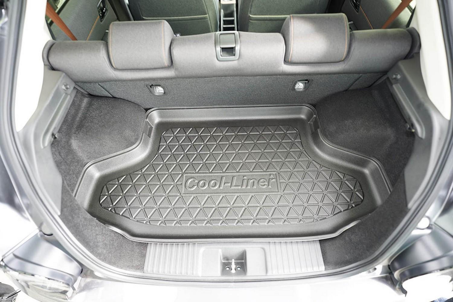 Boot mat suitable for Honda E (ZC7) 2019-present 5-door hatchback Cool Liner anti slip PE/TPE rubber