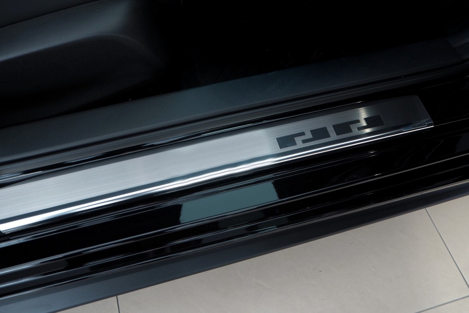 Seuils de portes convient à Honda Civic XI 2021-présent 5 portes bicorps acier inox brossé