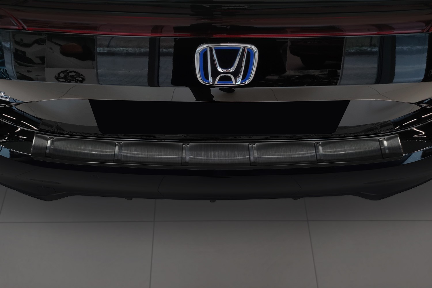 Bumperbeschermer Honda Civic XI 2021-heden 5-deurs hatchback RVS geborsteld antraciet
